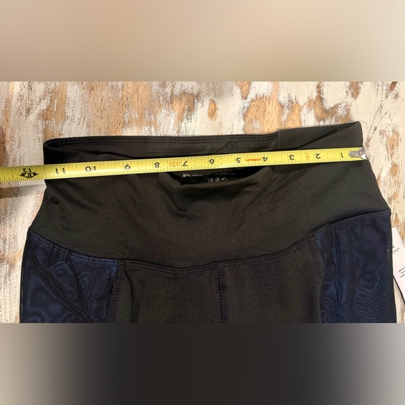 NWT BCBGMaxAzria Leggings Athletic Pants Allegra Yoga Black Blue MED - Picture 15 of 16